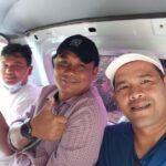Irzal Arianto saat foto selfie dengan Ketua Umum Aspena, Darisman, dalam kegiatan sharing informasi./Sam.