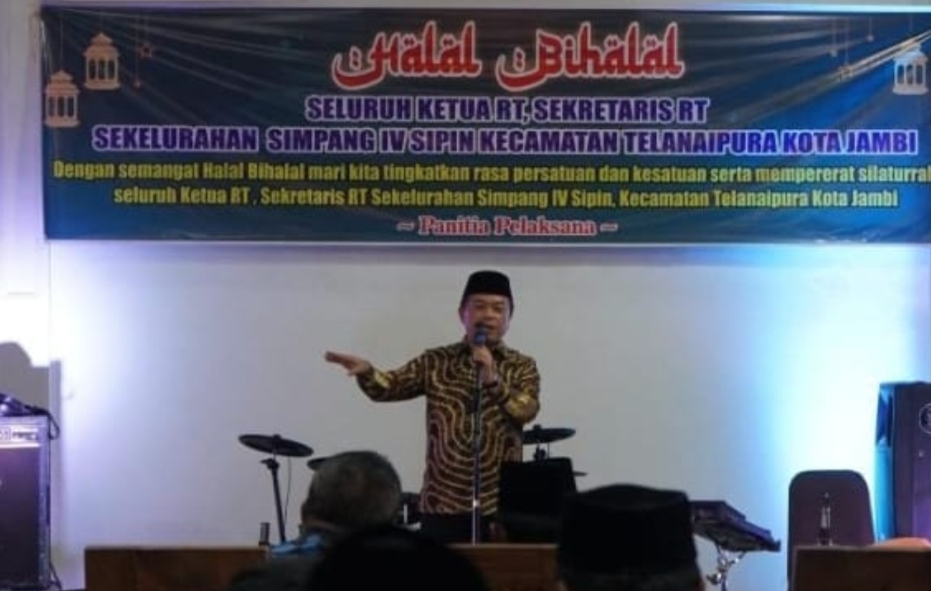 Gubernur Al Haris saat me tampilan sambutan. /NJ